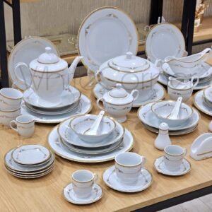 Service À Table Complets En Porcelaine 72 Pièces