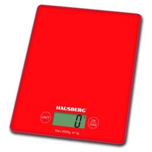 BALANCE DE CUISINE HAUSBERG 5 KG ROUGE