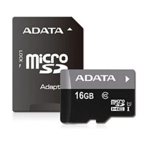 CARTE MÉMOIRE ADATA 16GO MICRO SDHC CLASS 10 AVEC ADAPTATEUR