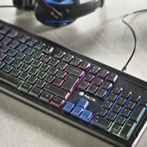 CLAVIER FILAIRE GAMER NGS GKX-305 RGB - NOIR