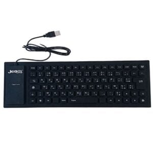 CLAVIER FILAIRE JEDEL K14 FLEXIBLE USB - NOIR