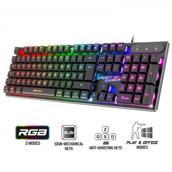 CLAVIER GAMER FILAIRE SPIRIT OF GAMER PRO K1 - NOIR