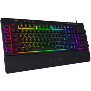 CLAVIER GAMER SEMI-MÉCANIQUE REDRAGON SHIVA RGB K512 - NOIR