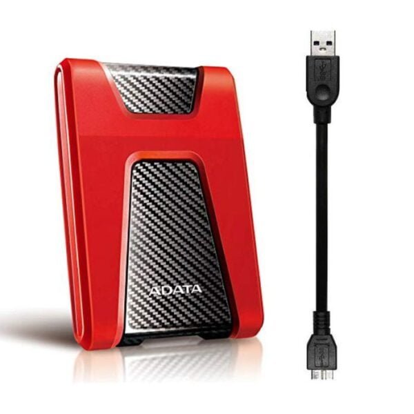 DISQUE DUR EXTERNE ANTI-CHOC ADATA AHD650 2TO 2.5'' - ROUGE