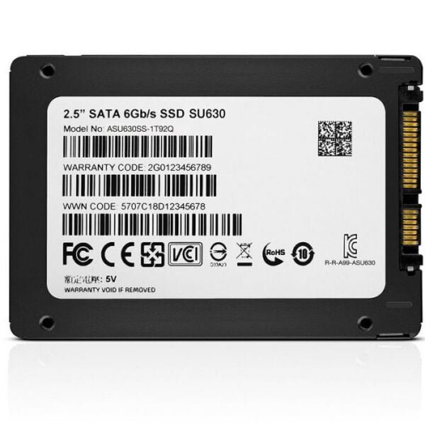 DISQUE DUR INTERNE ADATA 2TO SSD 2.5'' SATAIII (ASU630SS-1T92Q-R)