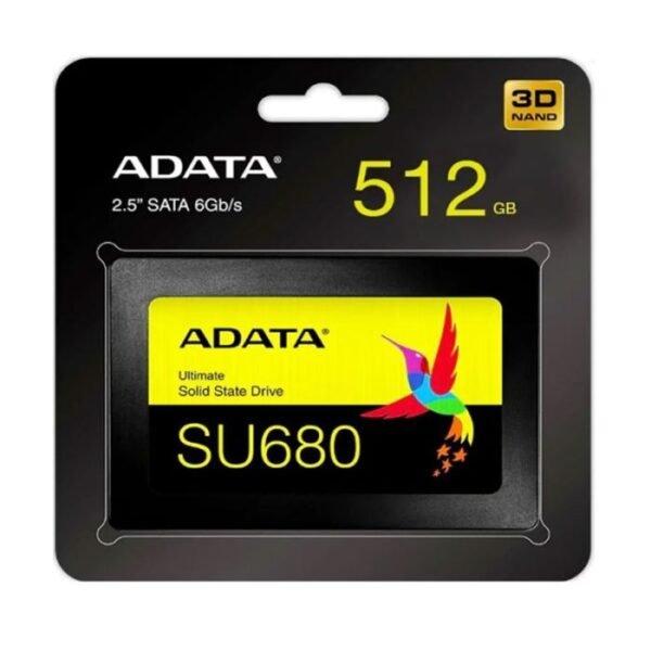 DISQUE DUR INTERNE ADATA SU680 512GO SSD 2.5'' SATAIII (AULT-SU680-512GR)