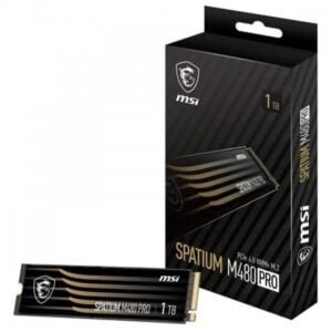 DISQUE DUR INTERNE MSI SPATIUM M480 PRO 1TO PCIE 4.0 NVME M.2 DISQUE DUR INTERNE MSI SPATIUM M480 PRO 1TO PCIE 4.0 NVME M.2