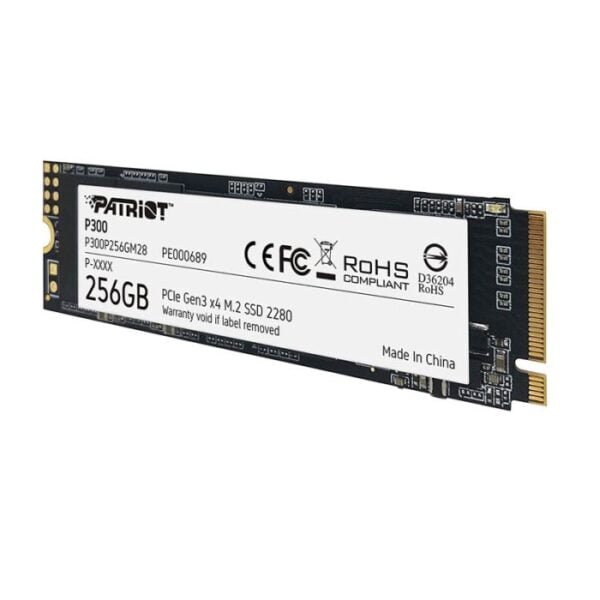 DISQUE DUR INTERNE PATRIOT P300 256 GO SSD M.2 2280 PCIE (P300P256GM28)