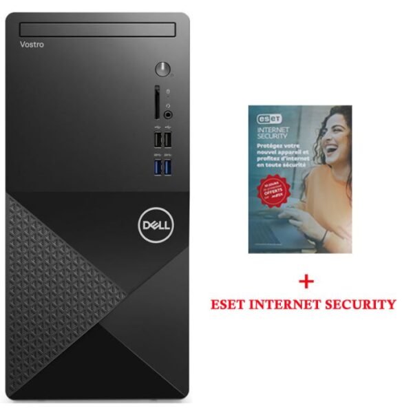 PC DE BUREAU DELL VOSTRO 3910 I3 12È GÉN 4GO 1TO HDD - NOIR