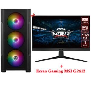 PC DE BUREAU GAMER I5 12È GÉN 16GO MSI RTX 3060 VENTUS 2X 12G