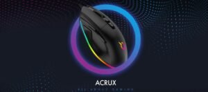 SOURIS FILAIRE GAMER AQIRYS ACRUX RGB - NOIR 