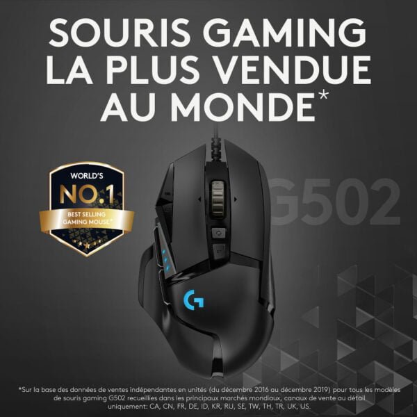 SOURIS FILAIRE GAMING LOGITECH G502 HERO