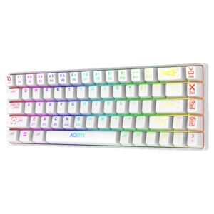 CLAVIER GAMER MÉCANIQUE AQIRYS MIRA 100% ANTI-GHOSTING RGB - BLANC